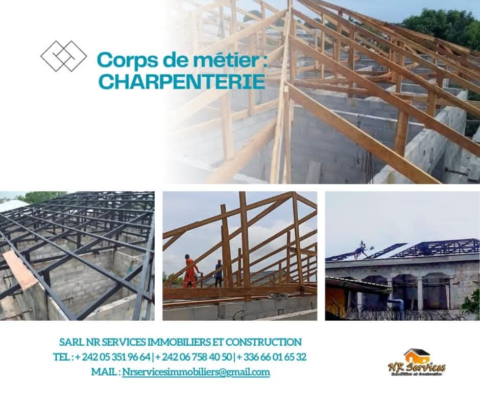 charpenterie au Congo Brazzaville