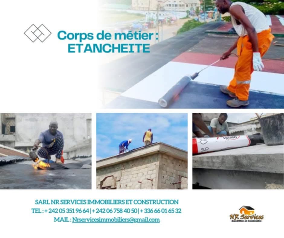 étanchéité de maison au Congo Brazzaville